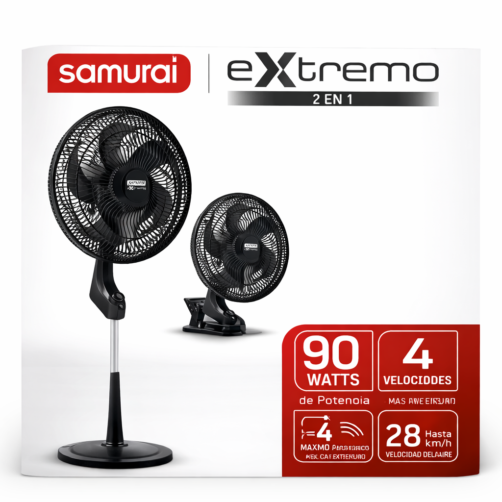Ventilador Samurai eXtremo 2 en 1
