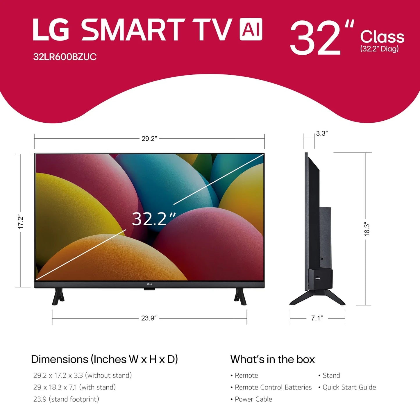 Smart Tv LG 32" Class HD LR60