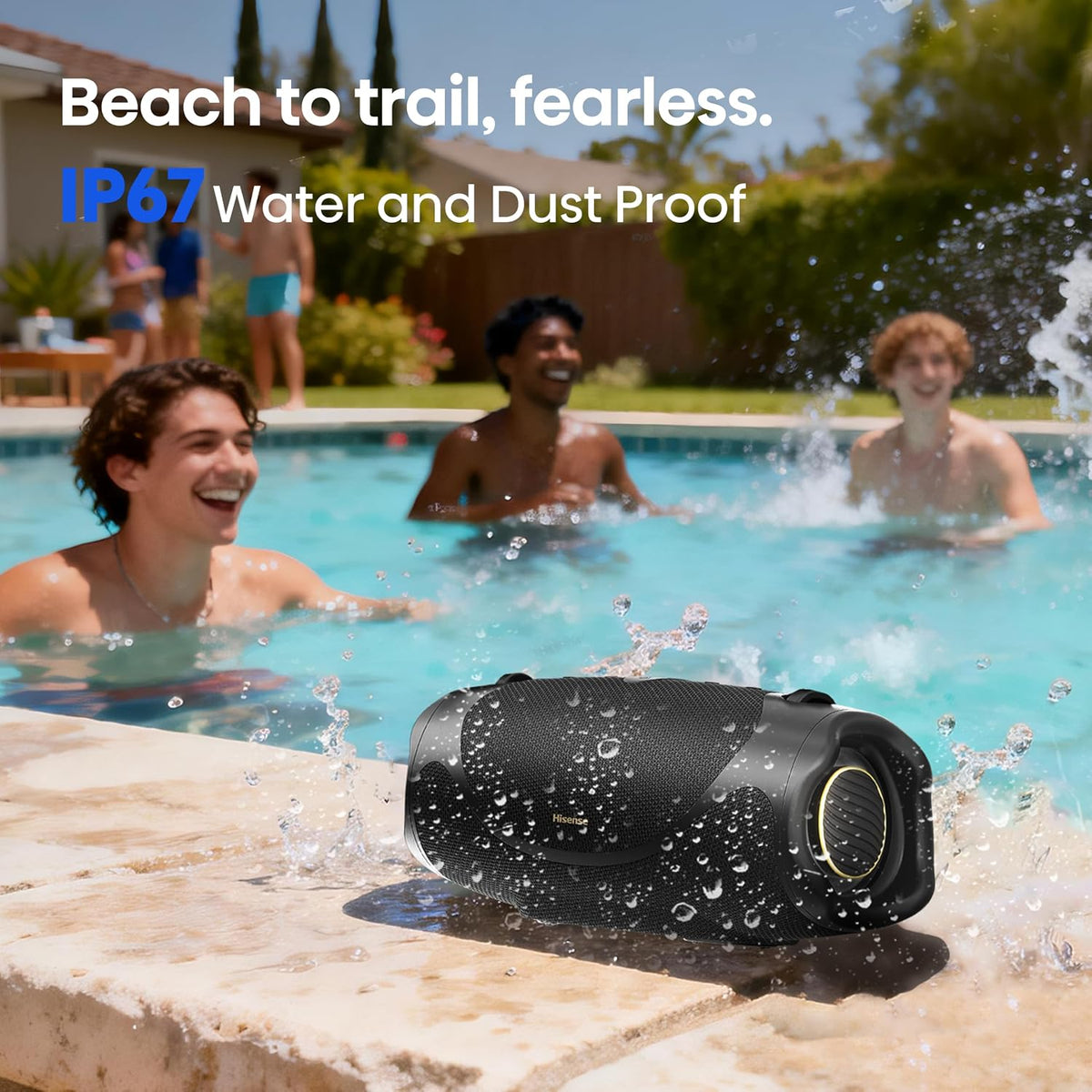 Parlante Bluetooth Hisense FlexBoom hasta 80 W – IP67
