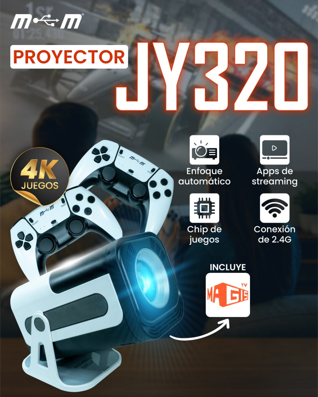 Proyector X10 Plus — Todo en uno con MAGIS TV