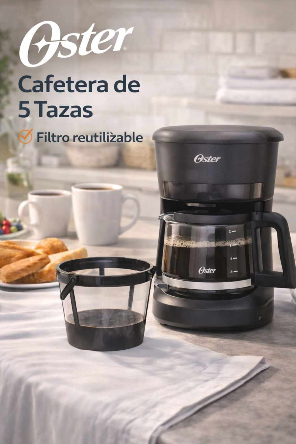Cafetera Oster 5 Tazas