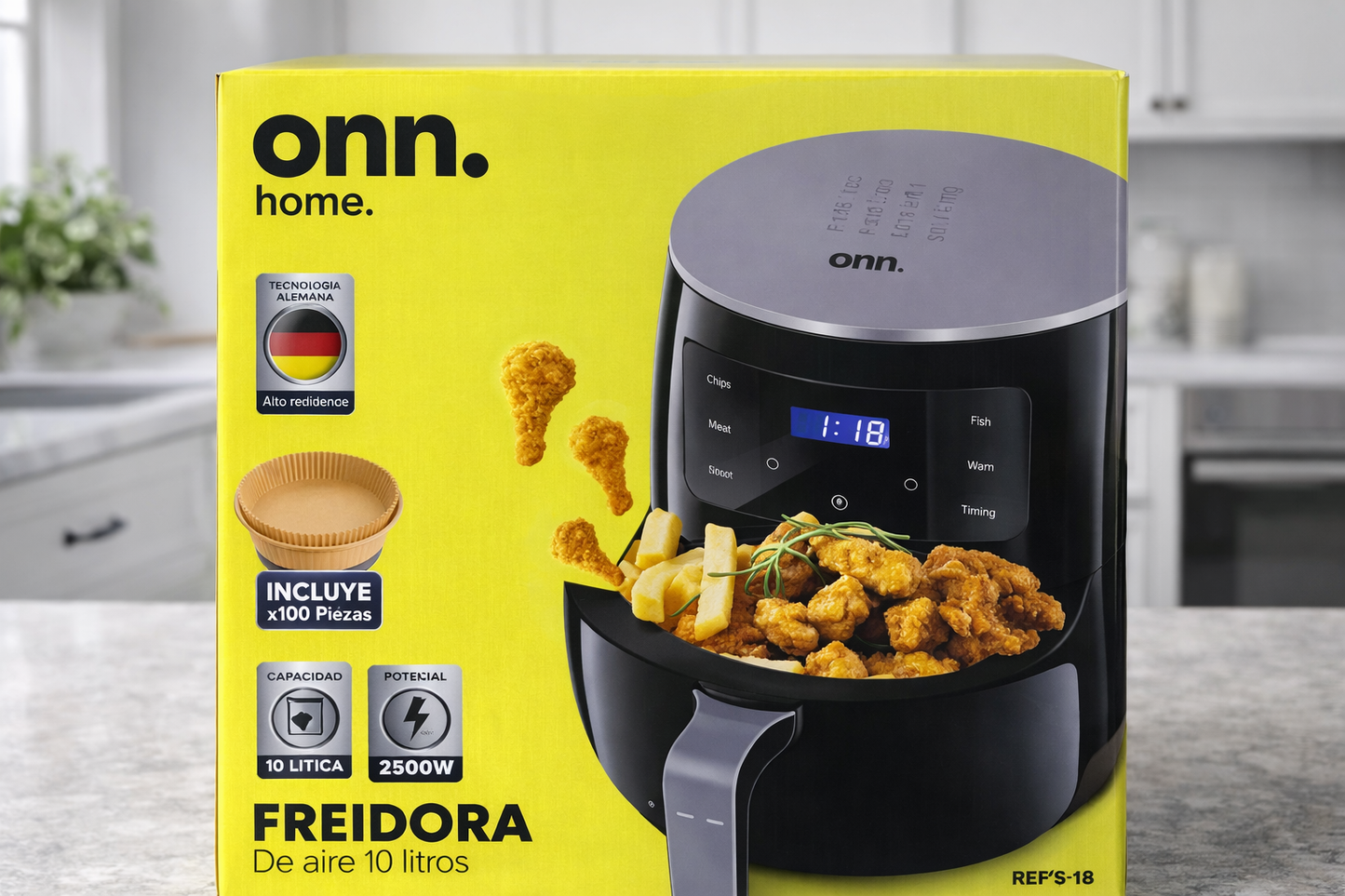Freidora de Aire onn. home – 10 Litros (2500W)