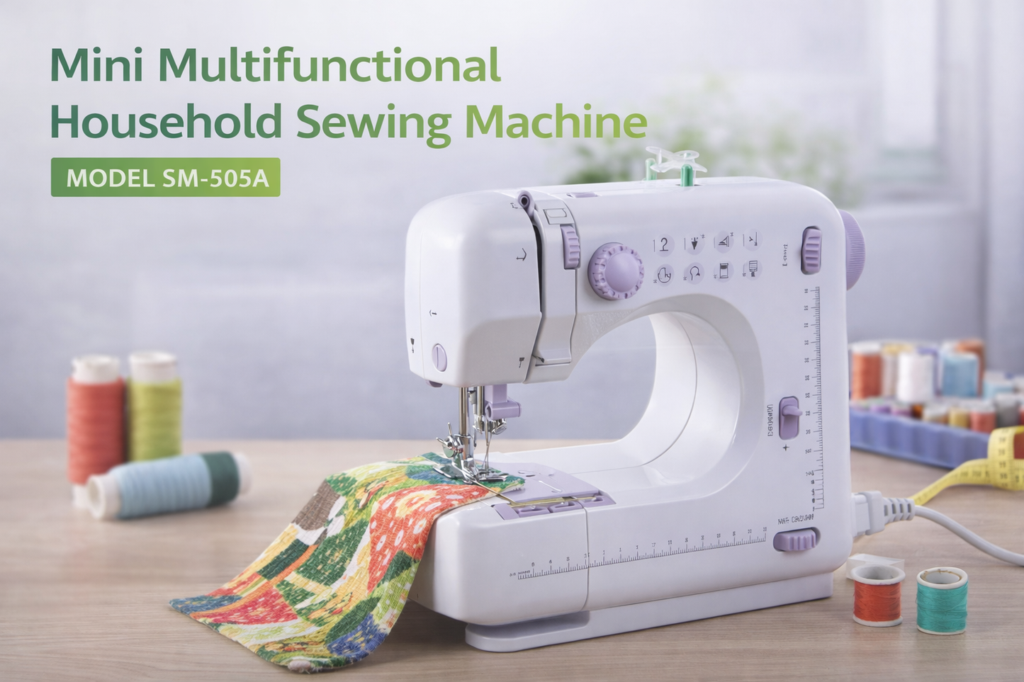 Máquina de Coser Mini Multifuncional SM-505A