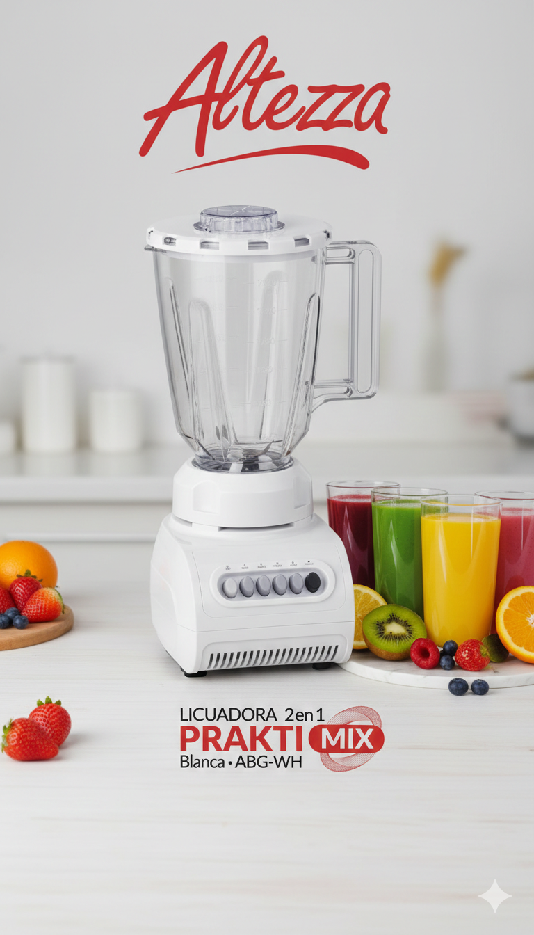 Licuadora Altezza 2 en 1 PRAKTI MIX