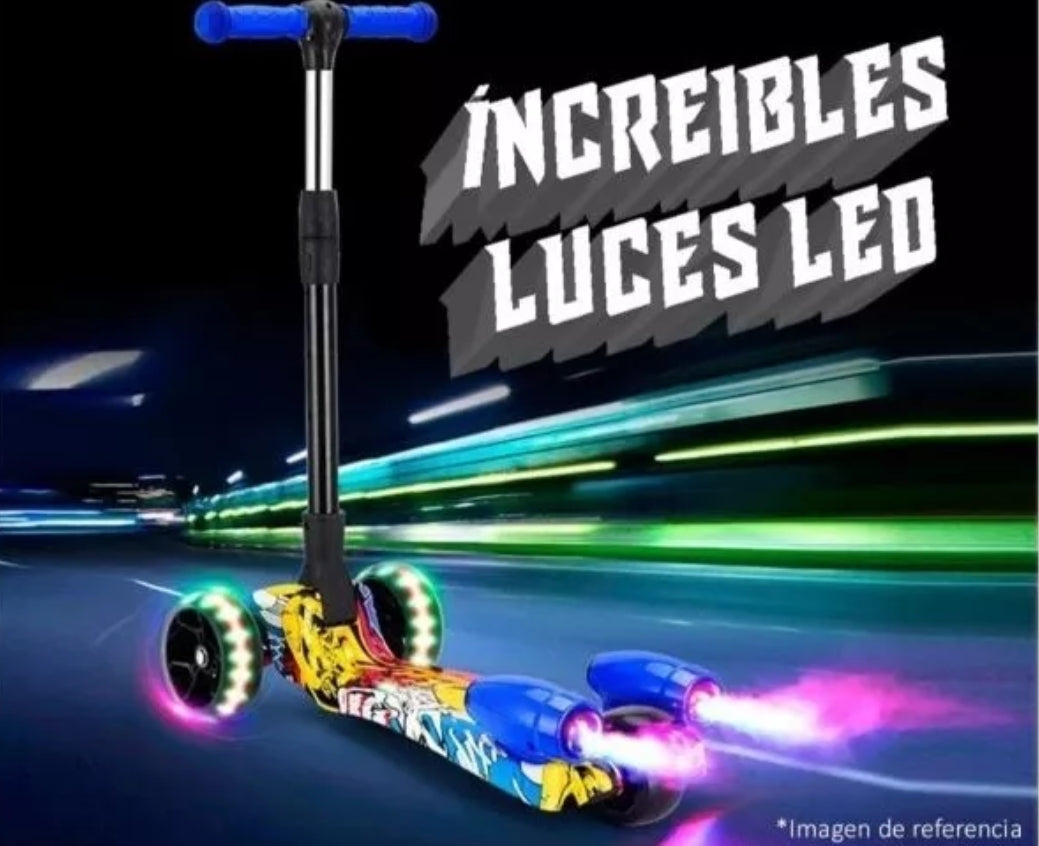 Patineta con Humo y Luces – Diversión Ilimitada para Niños