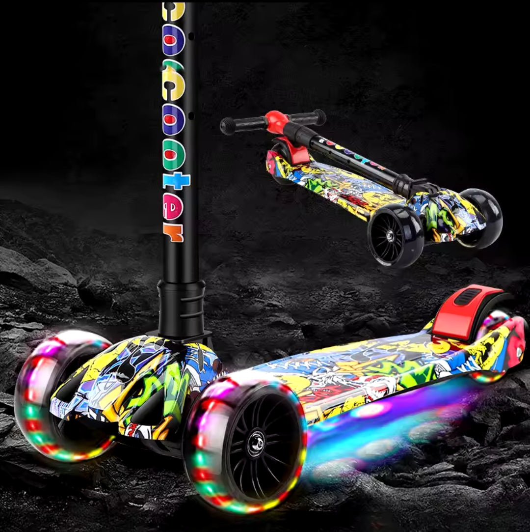 Patineta con Humo y Luces – Diversión Ilimitada para Niños