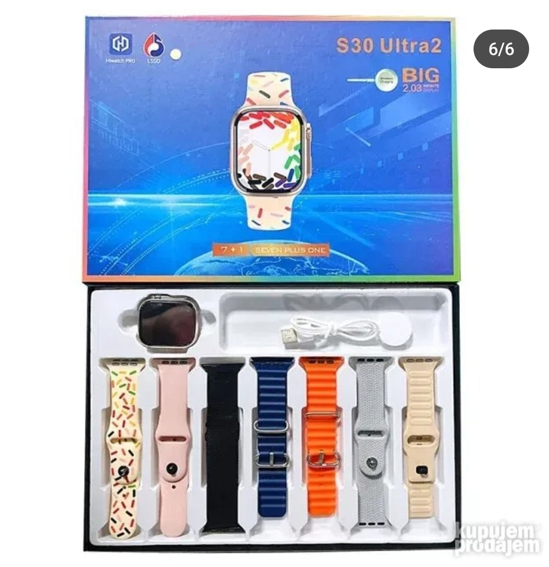 Smartwatch S30 Ultra con correas
