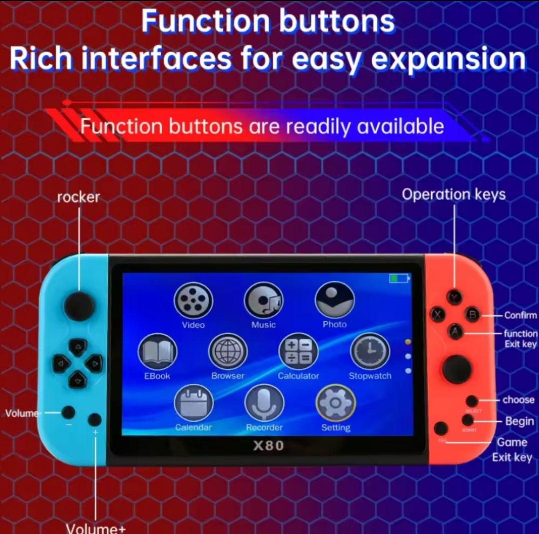 Consola X80 Pro con pantalla de 7