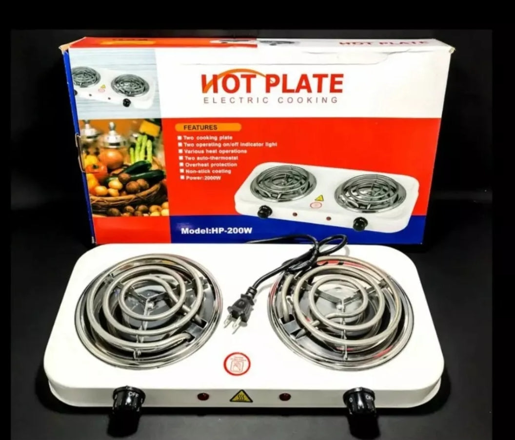 Estufa eléctrica de 2 puestos