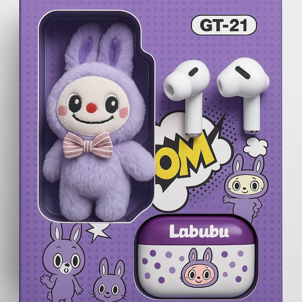 Audífonos Inalámbricos Labu GT-21 con Estuche y Peluche