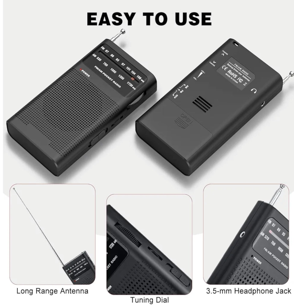 Radio AM/FM Recargable