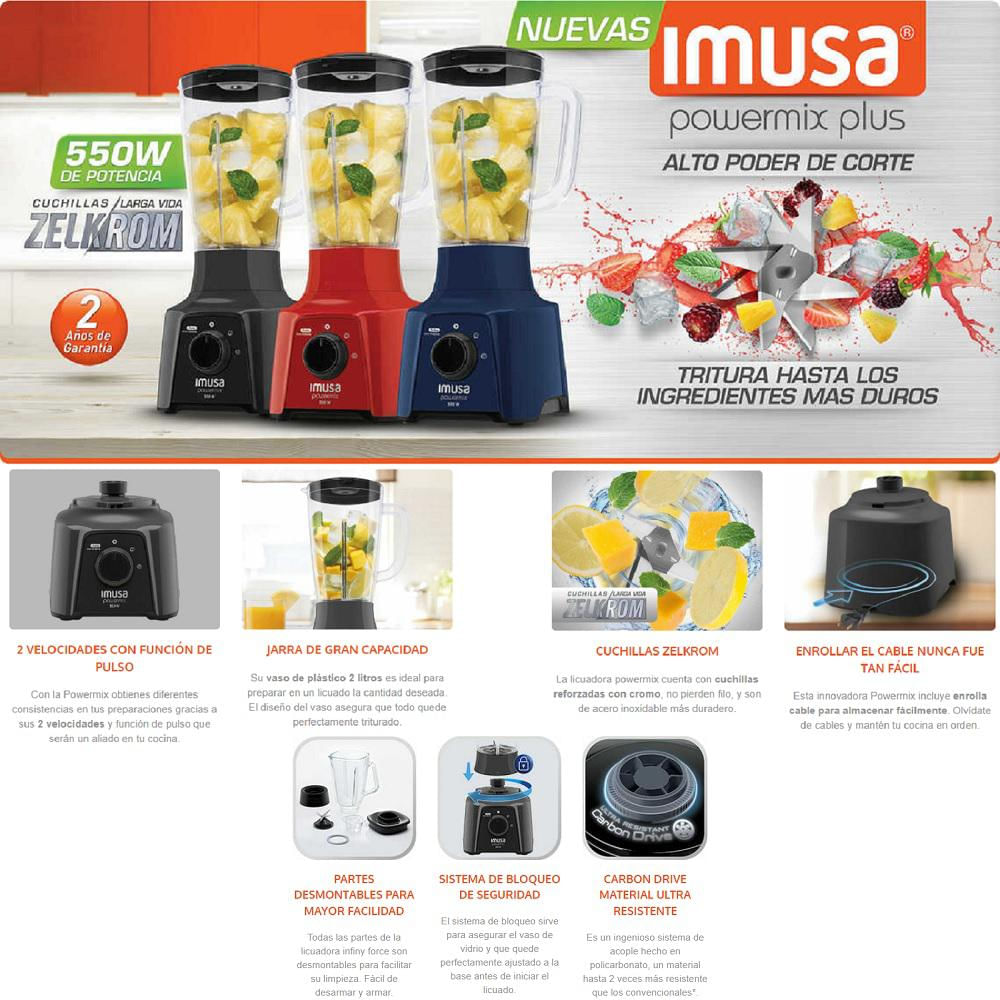 Licuadora IMUSA Powermix Plus 550W