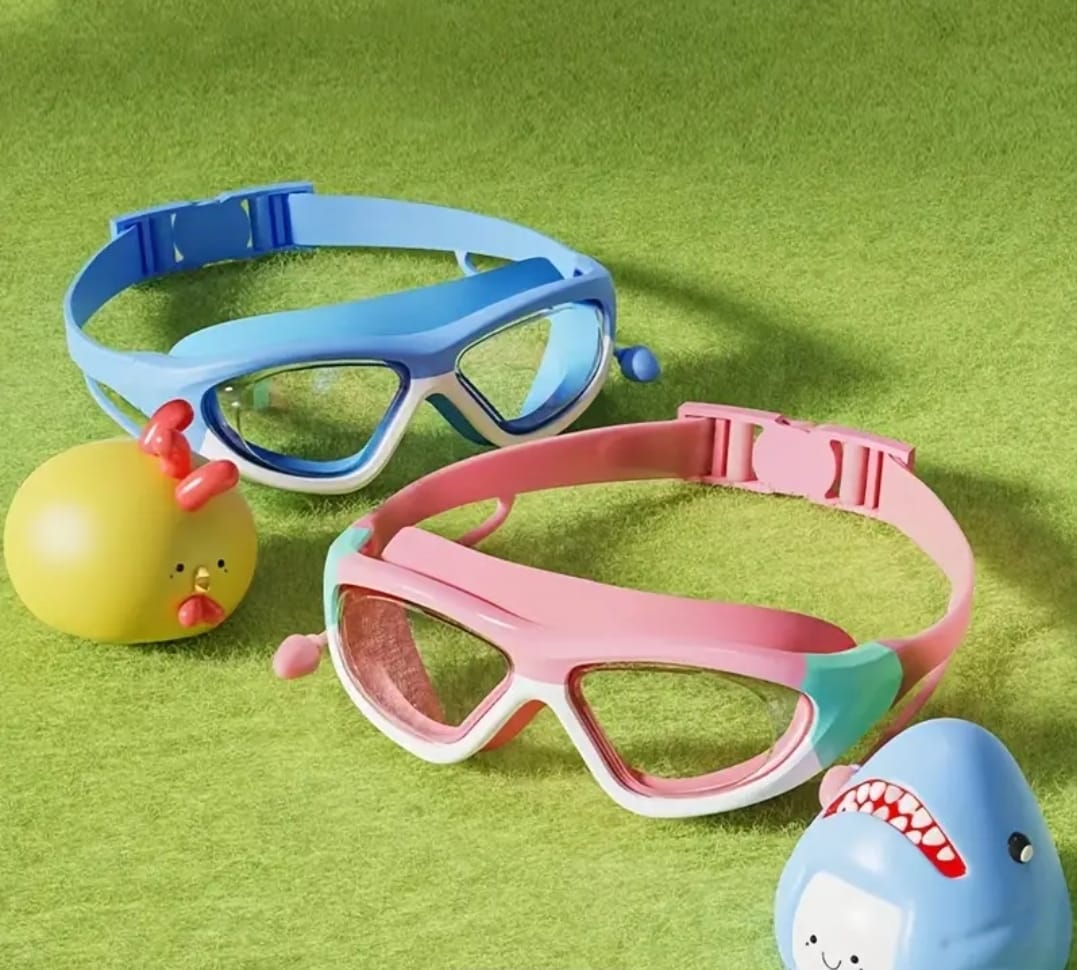 conjunto de gorro y gafas de natación para niños