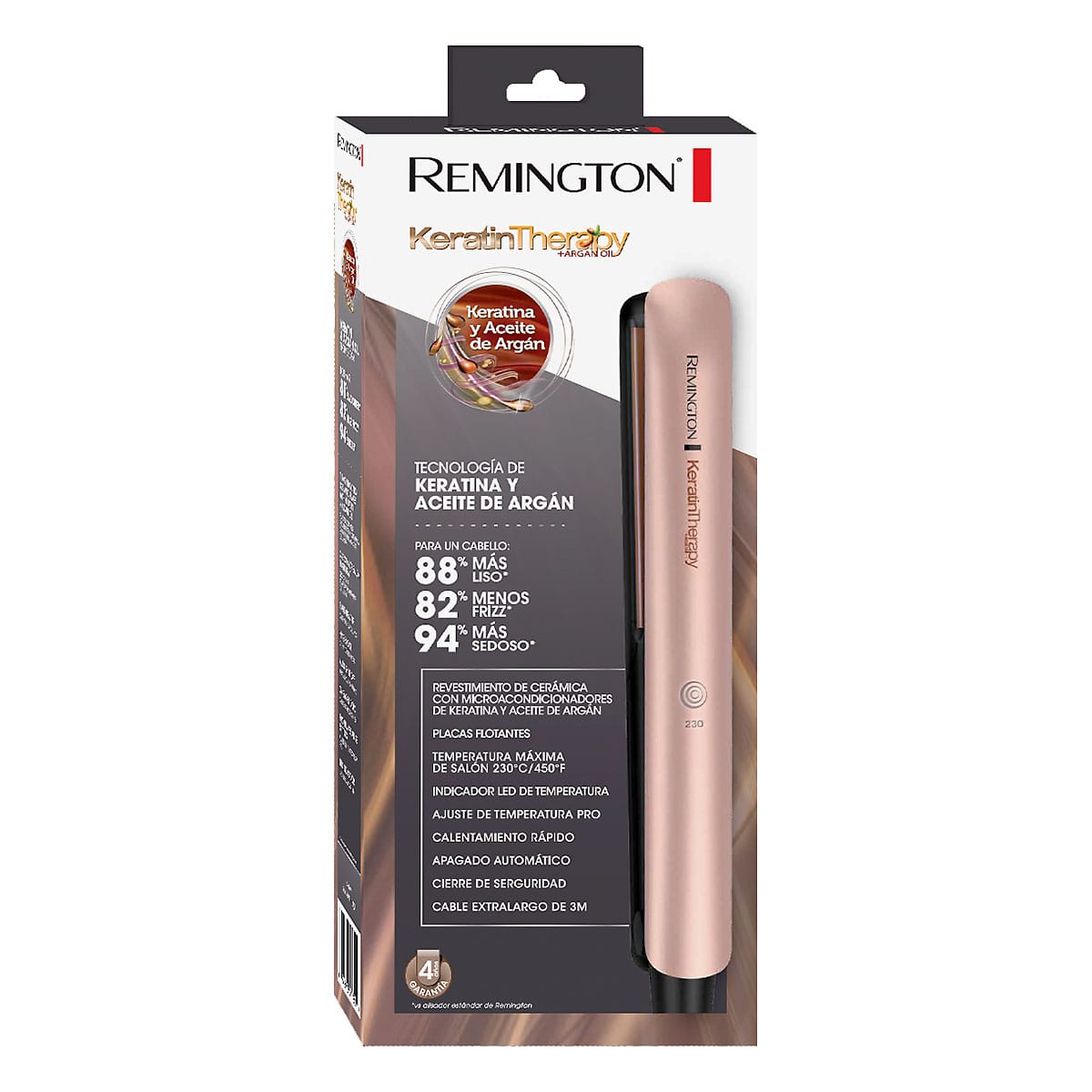 Plancha Remington Keratina y Argan