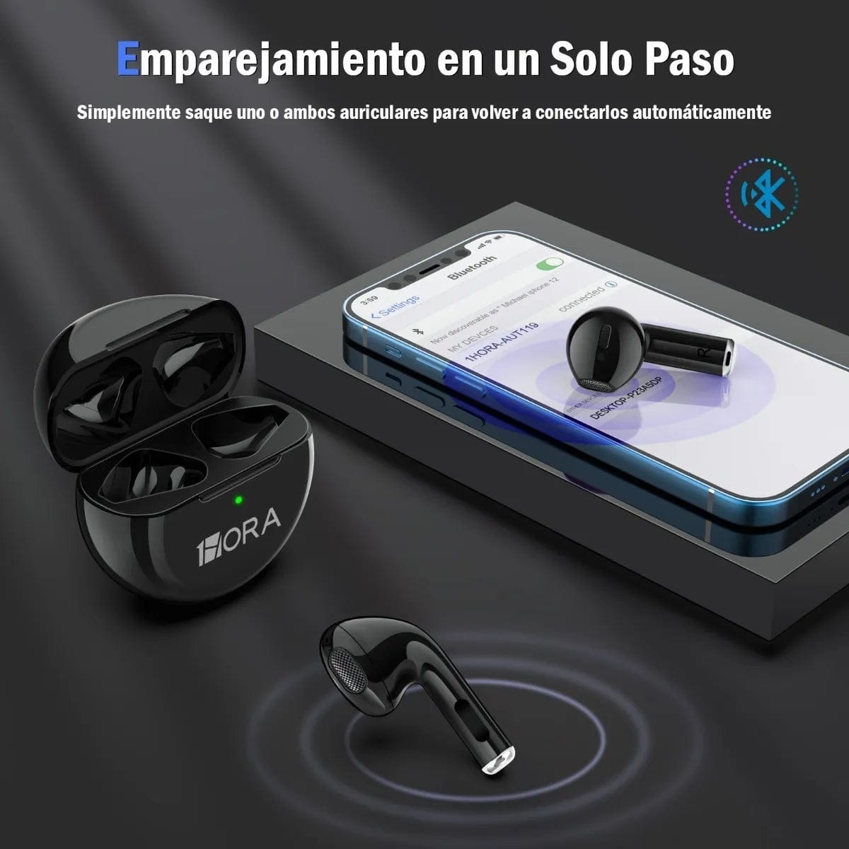 Audífonos Bluetooth 1Hora 119