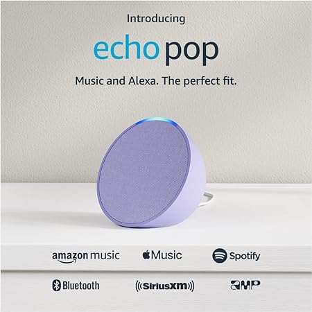 Echo Pop | Parlante inteligente y compacto con sonido definido y Alexa