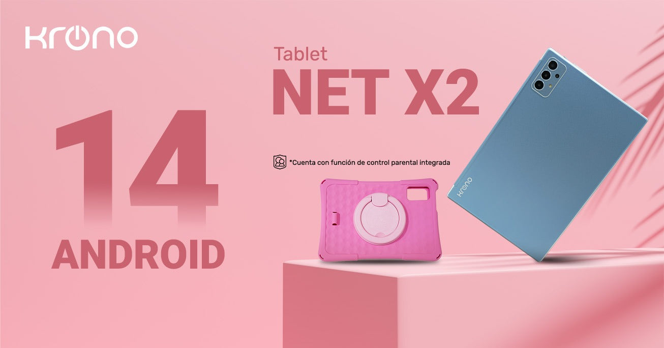 📱 Tablet Krono Net X2 Con SIMCARD y Estuche para Niños - Potencia y Estilo en tus manos 📱