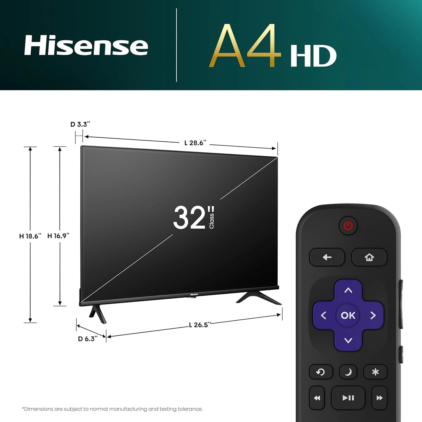 Smart TV Hisense Roku 32"