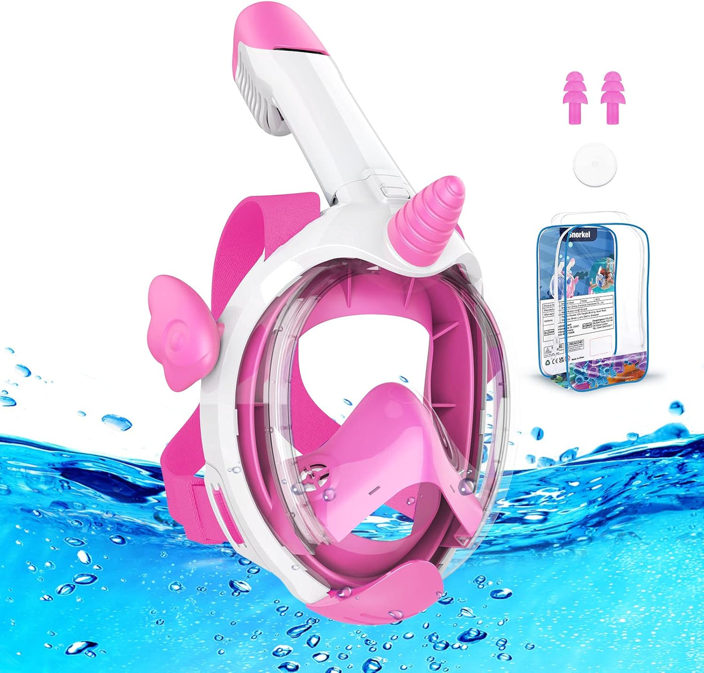 Máscara Infantil de Snorkel Full-Face “Unicornio” niña