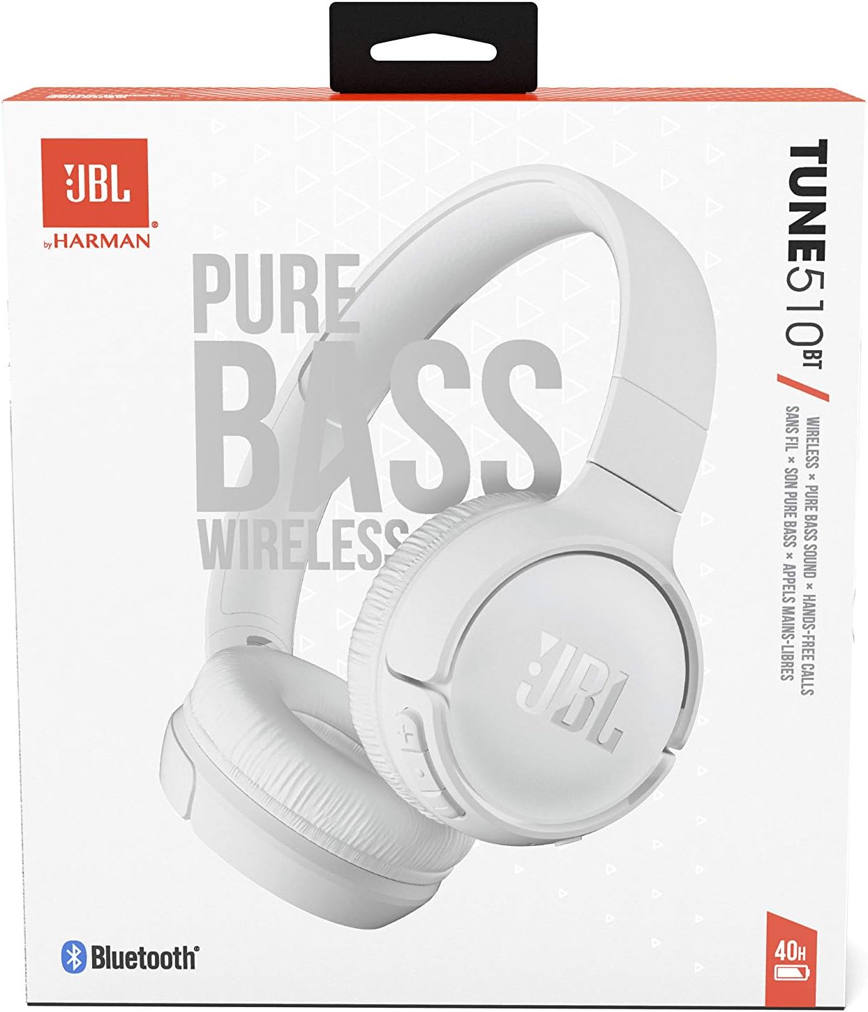 JBL Tune 510BT Audífonos Inalámbricos con Sonido Pure Bass – Blanco