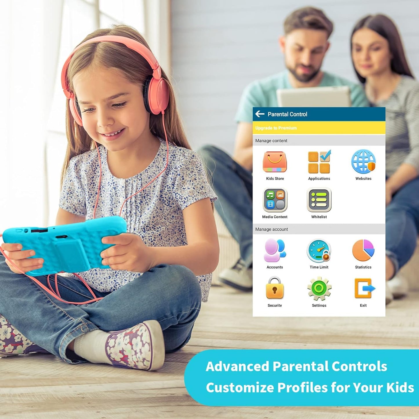 Tablet de 7 pulgadas para niños Android 11 Tablets 3GB 32GB