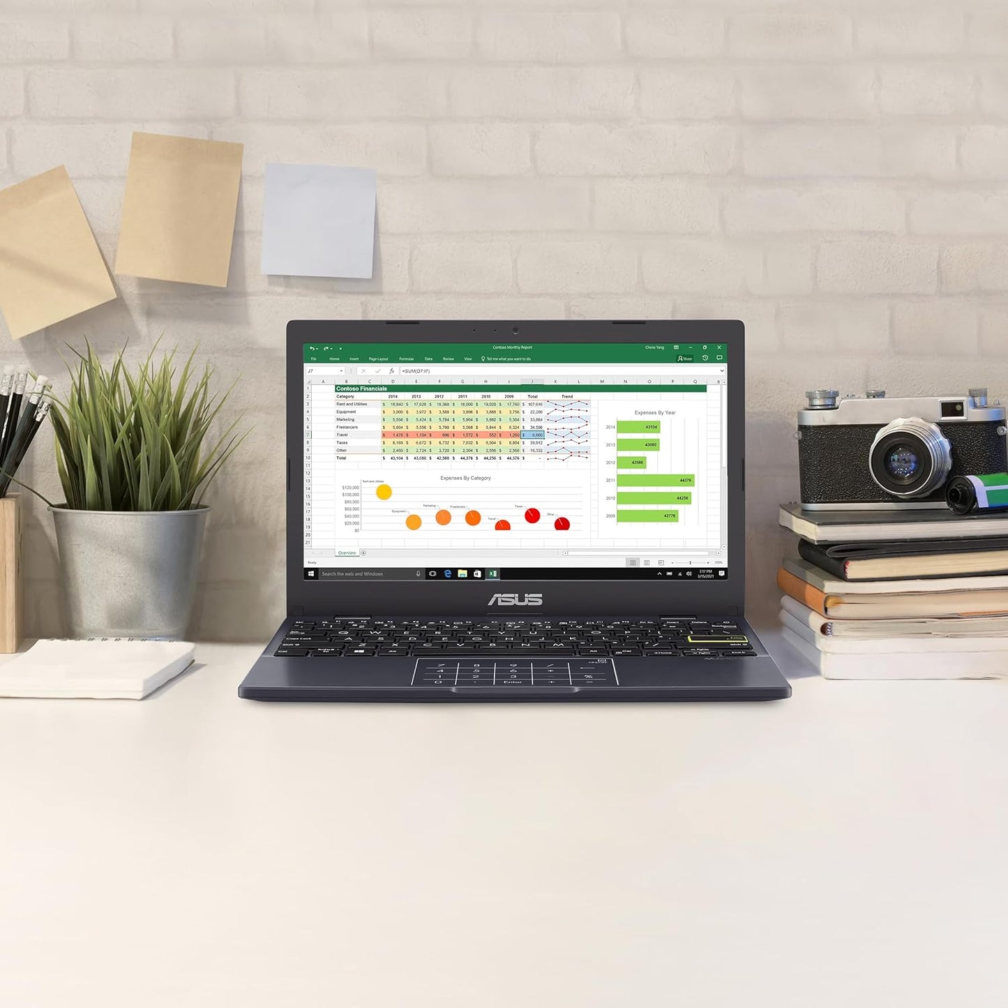 ASUS Vivobook Go 11.6" HD Slim portátil, Intel Dual Core N4500, Intel Graphics, 4GB, 128GB, Windows 11 Home