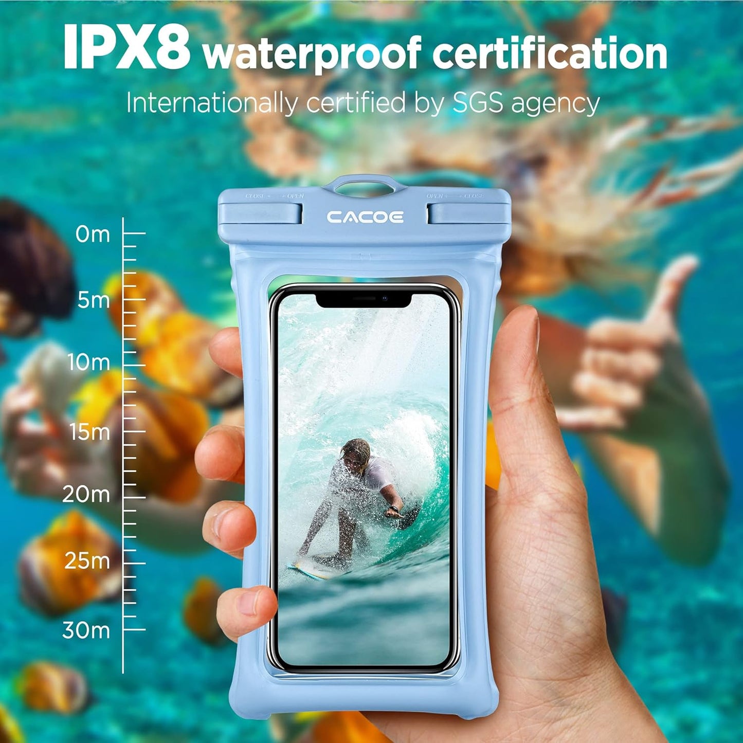 Funda Impermeable Flotante para Teléfonos ipx8