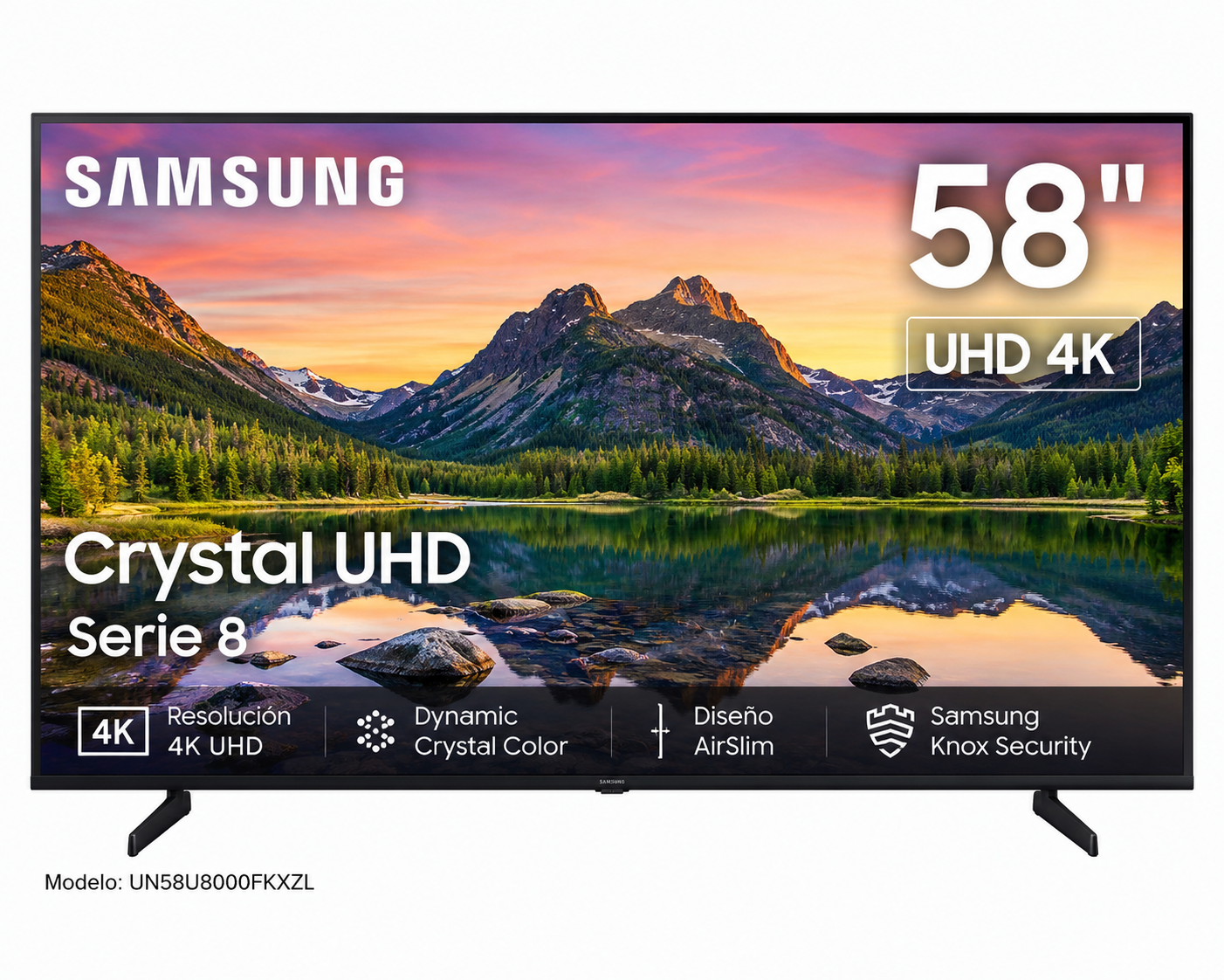 Smart TV Samsung 58" Crystal 4K