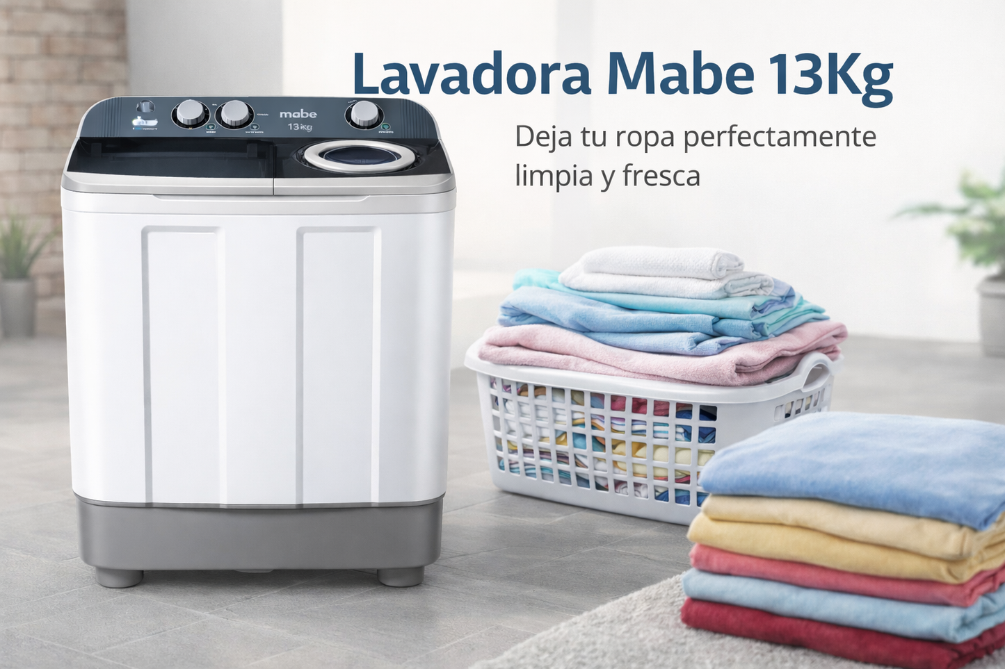 Lavadora MABE Semi-Automática 13 kg