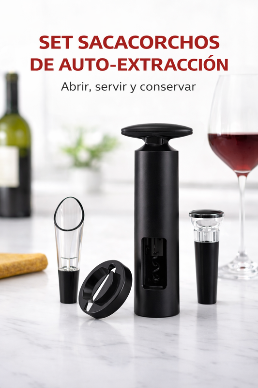 Set Sacacorchos de Vacío