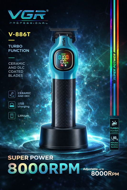 Maquina Motilar Turbo VGR V-886T