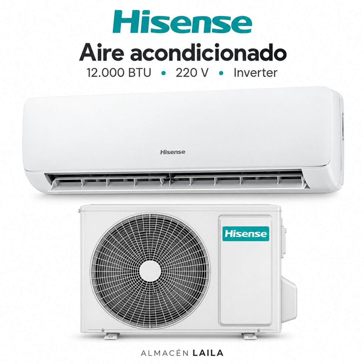 Aire Hisense 12.000 BTU Inverter 220V | San Andrés