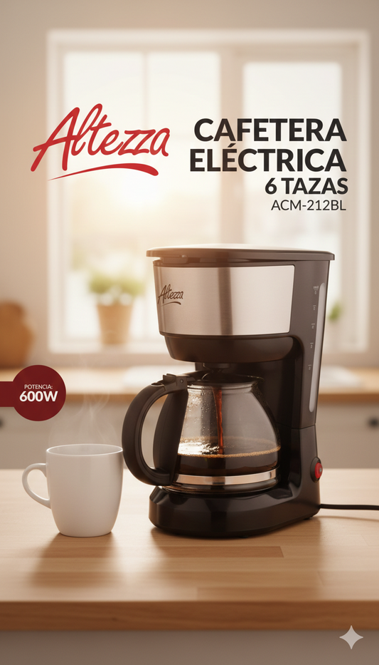 Cafetera Eléctrica Altezza 6 Tazas