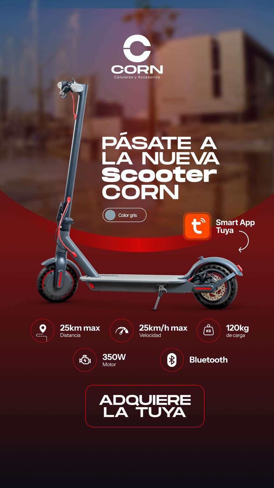 Scooter Eléctrico CORN - Eco Rider