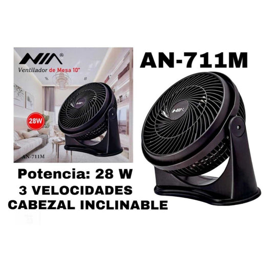 Ventilador de Mesa NIA AN-711M - Compacto, Potente y Versátil