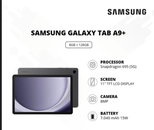 Samsung Galaxy Tab A9+ 128gb y 8GB RAM con simcard