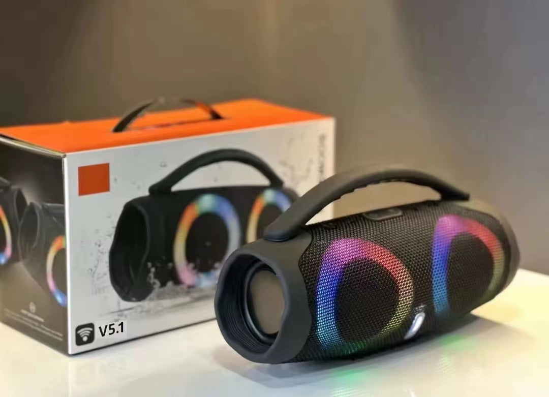 Parlante Bluetooth Portátil con Luces RGB