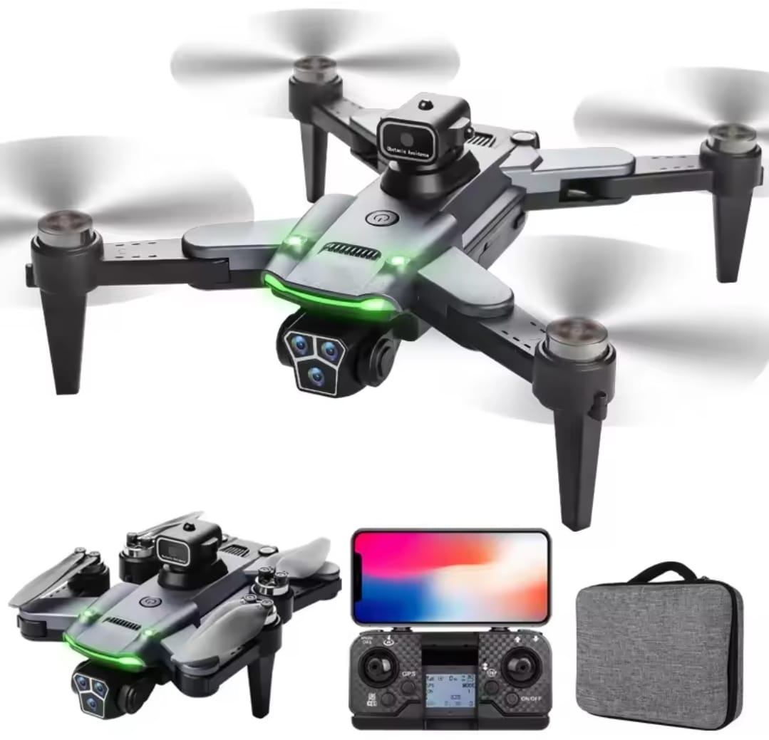 Dron plegable con cámara 2.7K EIS y maletín de transporte