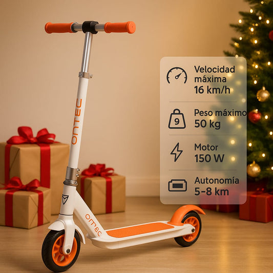 Scooter Eléctrico Infantil ONTEC con Luces LED – 150W