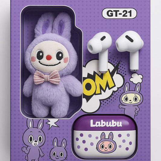 Audífonos Inalámbricos Labu GT-21 con Estuche y Peluche
