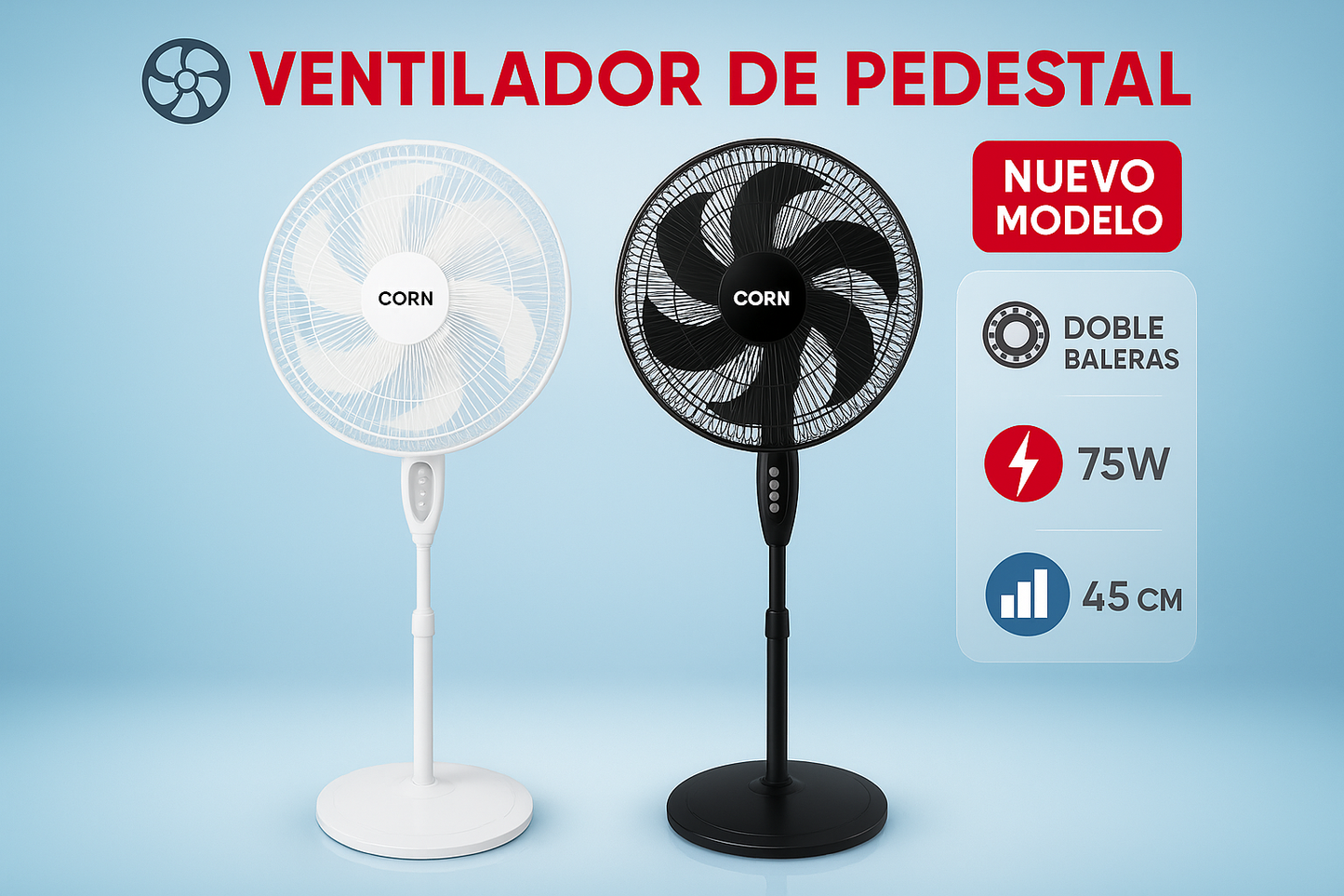 Ventilador CORN 3 en 1