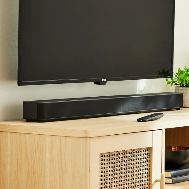 Barra de Sonido Bluetooth ONN 36” 2.1 Canales con Dolby Audio – Incluye Control y Cables