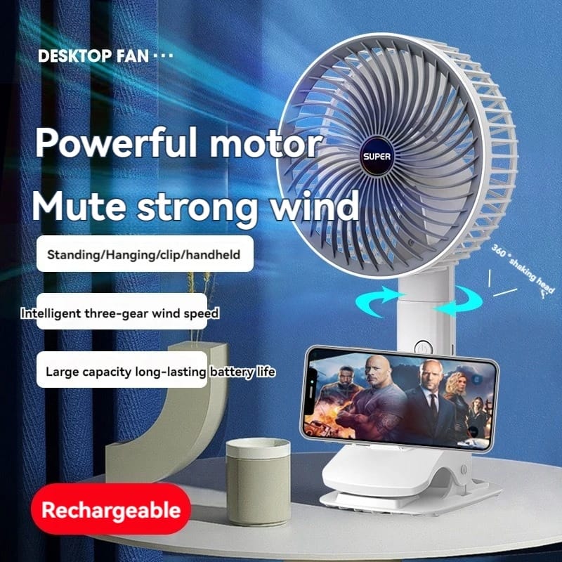 Versátil Mini Ventilador Multifuncional