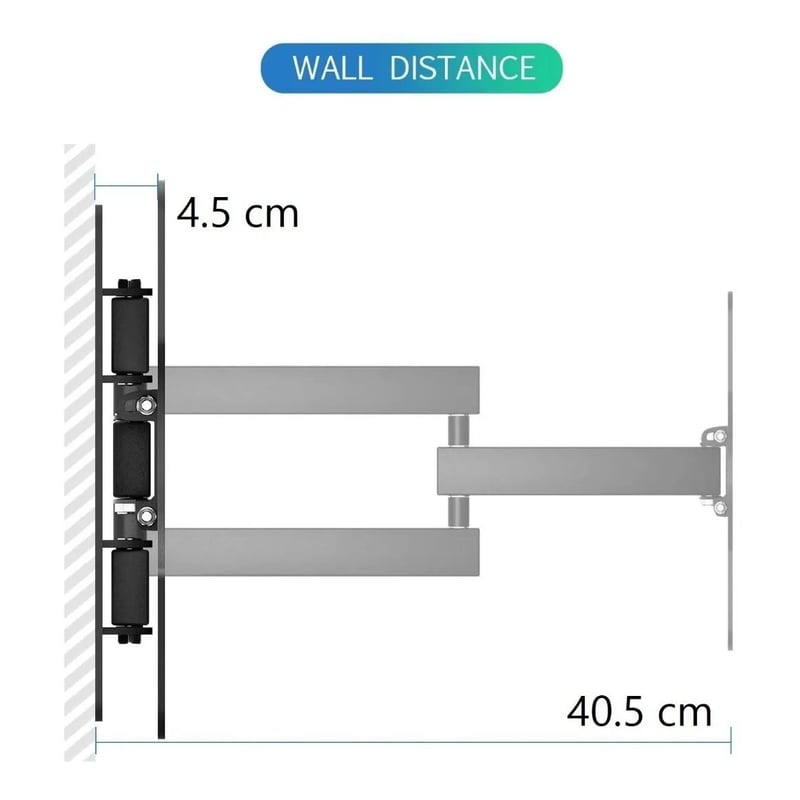 Soporte de TV NIA AN-400 - Movimiento Total para Pantallas de 32" a 55"